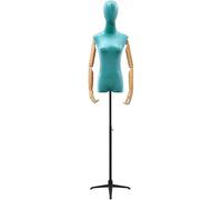 Torso Mannequin Stand, Female Mannequins Female Dress Form Manikin Women Clothing Display, Half-Body Mannequin Torso with Tripod Base, 55.1-78.7