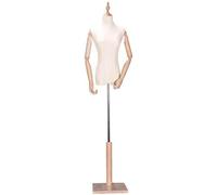 Torso Mannequin Stand, Mannequin Female Model Clothing Torso, Half-Length with Arms, Shop Window Bust Dummy Manikins