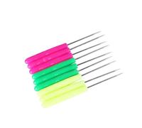 TorSor 10 Pack Scratch Awl Sewing Pricker Plastic Handle Grip Straight Tip Pin DIY Needle Punching Hole Repair Hand Craft Stitcher for Tailor Fabric Tent Leather Paper Tool Needlework