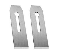 TorSor 2 Pack Bench Hand Plane 2-Inch Blade Replacement Woodwork Planer Cutter 51MM Wide Iron Blades Steel Carpentry Edge Trimming Saw for No.4 No.5 Woodworking Tool