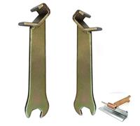 TorSor 2 Pack Cleat Lever Lock Tool TDC/TDF/HVAC Duct Tools Clip 2in1 Heavy Duty Clamp Wrench Hook for Air Ducts and other Ductwork
