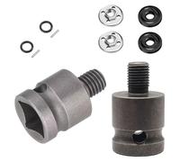 TorSor 2 Pack Cut Off Wheel to Impact Wrench Adapter 1/2 inch Square Drive Socket to M10 Arbor Thread Connector for Cordless 1/2" Brushless Impact Gun Angle Grinder Cutting Wheels Grinding Disc