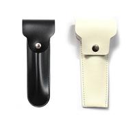 TorSor 2 Pack Manual Razor Travel Case Holster Safety Head Storage Organizer Protector Holder PU Leather Sheath for Gillette and Most Women Men's Razors Shaving Double Edge
