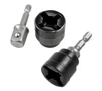 TorSor 2 Pack Scissor Jack to Impact Driver Adapter Instead of Car Jack Ratchet Wrench for 1/2 Inch Impact Wrench 1/4" Hex Electric Screwdriver Cordless Drill Power Tool Scissor Lift Jack Car Kit