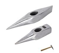 TorSor 2 Pack Welding Chipping Hammer Head Welding Hammer Slag Removal Tool Rock Pick Hammer with Pointed Tip Brick Hammer Geological Hammers for Rockhounding Fossil Hunting Masonry Geologist Welder