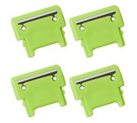 TorSor 4 Pack Apple Peeler Blades Replacement Spare Parts Spring Loaded Arm Peeling Blade for Apple Peelers Corer Pear Photato Slicer Repair Green Color