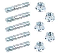 TorSor 5 Set Chainsaw Guide Bar Nuts Studs Bolts M7 Screws Replacement Kit for Gas Chainsaw Handheld 2-Cycle Gasoline Powered Chainsaw Guide Bar Chain Combo 45CC 52CC 58CC Chain Saw Power Saws