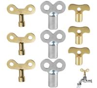 TorSor 9 Pack Radiator Valve Keys Set Radiator Bleeding Air Valve Key Air Bleeder Key Radiator Key Opener for Old Radiators Cast Iron Radiators Hydronic Heater System Home Boiler Heating Plumbing