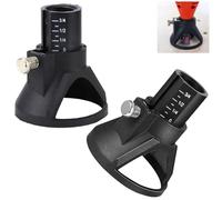 TorSor Set of 2 Rotary Tool Guide Router Attachment Locator Positioner with Depth Gauge for Cutting Carving Engraving Grinding Milling Cutter Electric Drill Milling Tool Project