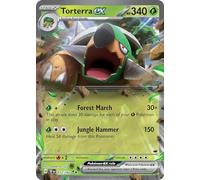 Torterra ex 012/162 Double Rare Pokemon Card (SV Temporal Forces) + 1x TitanCards® Toploader