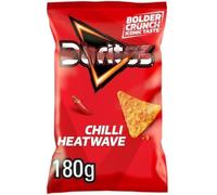 Tortilla Chips Chilli Heatwave Sharing Bag Crisps 180g (Pack of 12) "Crunch Into Happiness" For All Occasions