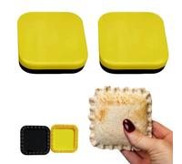 Tortilla Crimper & Quesadilla Maker Kit, Quesadilla Maker Press, Empanada & Samosa Maker, Sandwich Sealer Tool for DIY Snacks, Air Fryer & Microwave Friendly (Square,2 Pack)