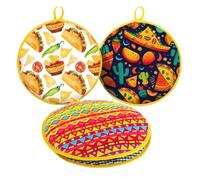 Tortilla Holder - Warming Bag for Kitchen Use, Soft Polyester Fibre with 12 Inch Diameter, Holds Up to 15 Pancakes, Microwave Safe Design, Perfect for Party Catering Buffets