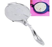 Tortilla Maker, 8 Inch Tortilla Press Heavy Duty Cast Iron Empanada Maker Press Flour Taco Shaper for Kitchen (Silver)