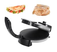 Tortilla Press - 10 Inch Non-Stick Electric Roti Maker with Adjustable Temperature Control for Making Flour Tortillas and Chapati