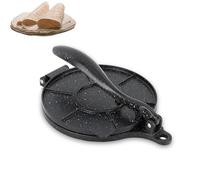 Tortilla Press, 10Inch Tortilla and Roti Maker, Multifunction Non-Stick Cooking Plates for Tortillas and Dumpling Skins, Aluminium Alloy