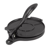 Tortilla Press Aluminum Alloy Dough Press Tool for Making Tortillas Pizza Pies Patties 20 cm Black