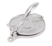 Tortilla Press, Aluminum Alloy Dough Press Tool Manual Tortilla Maker Pressing Tool for Pizza Pie Patty Making (16cm Silver)