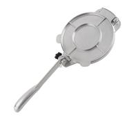 Tortilla Press Cast Iron, 6.4 Inch/16 cm Aluminum Tortilla Maker, Pre-Seasoned Flour & Quesadilla Press Taco Maker, Roti Maker Chapati Machine, Tool to Make Indian Style Food for Cooking, Silver