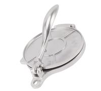 Tortilla Press, Quesadilla Maker Aluminum Alloy Manual Tortilla Maker Pataconera Maker Rotis Press Quesadilla Press for Pizza Pie Patty Making (16cm Silver)