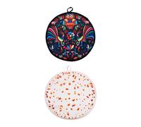 Tortilla Warmer Bag - 12 Inch 30 x 30 cm, 66G Insulated Fabric Bag, Microwave Safe Food Holder, Thermal Reusable Cloth, Keeps Warm for One Hour | Lucky Birds Taco Ke, tortillas, see description