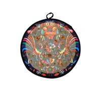 Tortilla Warmer - Microwaveable 12 Inch Thermal Cloth Holder, Reusable Pizza Bread Heating Bag, Insulated Heat Keeper | for Corn Taco Wraps Rolls Family Meals Home Kitchen Party Feasts Dining