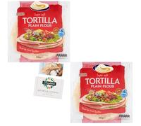 Tortilla Wrap Bundle with Santa Maria Large Plain Soft Flour Tortilla 312g (6X Tortillas) 2 Pack + Brightdale Kitchen Booklet