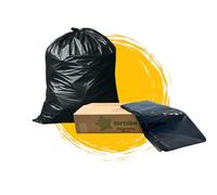 Tortoba 200 pcs Heavy Duty 80L Black Black Bin Bags, Garbage Bags - Large Refuse Sacks for Kitchen, Household, Office, or Restaurant Waste, Rubbish Bin Liners