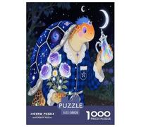 Tortoise 1000 Pieces Portable Jigsaw Puzzle Animal Age 3+ Quirky, Abstract Design, Fun Details, Educational, Challenging 38x26cm/1000pcs
