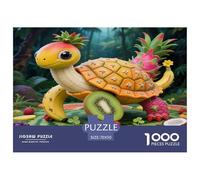 Tortoise 1000 Pieces Portable Jigsaw Puzzle Animal Age 3+ Quirky, Abstract Design, Home Decoration, Educational, Challenging Puzzle Games 70x50cm/1000pcs