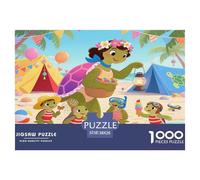 Tortoise 1000 Pieces Premium Jigsaw Animal Age 14+ for Adults Cool Collage Effect, Home Decoration, Educational, Challenging Puzzle Games 38x26cm/1000pcs