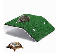Tortoise Basking Terrace, Reptile Resting Terrace Floating Turtle Rest Platform with Suction Cup Turtle Ladder for Reptile Frog Terrapin (20 x 10 x 12 x 5.2cm)