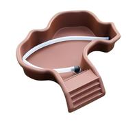 Tortoise Bathing Pool, Tortoise Food Dish, Reptile Soaking Tub 35.5x32x7cm/13.98x12.6x2.76 Inches Safe & Easy To Clean/Easy-Access Ramp Design For Aquarium Breeding Enclosure