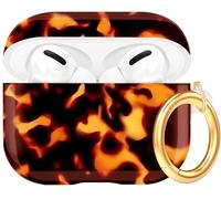 Tortoise Case for Airpods Pro 2nd/1st Generation Case with Cleaner Pen, Airpods iPod Pro 2 Gen Cover Protective Skin Girl Women with Keychain 2023/2022/2019 - Tortoise