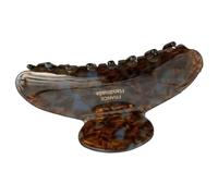 Tortoise Claw Clip - Leopard Shako, 1pc Mottled Grabber For Coarse Tresses, Patterned Clasp With Metal Coil, Headwear, Barrette For Updos, Ponytails And Chignons In The Professional Workplace
