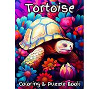 Tortoise Coloring & Puzzle Book: Activities for Kids