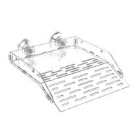 Tortoise Eel Ramp - 7.87 x 9.84 x 1.97 inches, Transparent Acrylic Climbing , Durable Reptile Resting Terrace, Aquarium Accessories, Suitable for Improving the Habitat of Lizards,