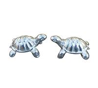 Tortoise Figurines, Two Collectable Tortoise Statues, Handmade, in Fine Pewter, by William Sturt
