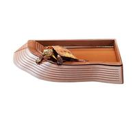 Tortoise Food Dish - Water Troops, Swimming Pool with Ramp | Feeding Tray, Aquarium Decoration, Animal Feeding Stand, Feeding Accessories