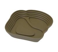 Tortoise Food Platters - Shallow Feeding Tray, Reptile Food Bowl Plates | Easy Access Turtle Plate, Textured With Stable Base