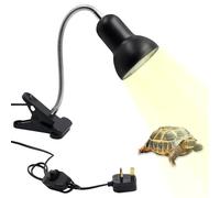 Tortoise Heat Lamp, 200W Dimmable Reptile Basking Lamp with Clamp Stand 360° Rotatable Clip on Reptile Heat for Aquarium Turtles Frog Lizard Snakes