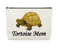 Tortoise Mom Makeup Bag Tortoise Lover Gift Turtle Gifts for Turtle Lovers Animal Lovers Gifts for Women Cosmetic Bag Sea Turtles Present for Women Mom Daughter Sister Christmas Birthday Zipper Pouch