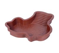 Tortoise Pool - Reptile Soaking Dish With Ramp | Amphibian Water Bowl And Feeding | Basking Terrace Habitat Accessory For Aquarium Setup, Terrarium Decor, Small Pet Care Station