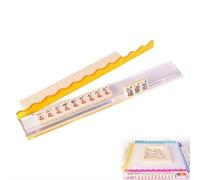 Tortoise Shell Acrylic Mahjong Rack Set,Acrylic Mahjong Rack Set with Fully Detachable Magnetic Pushers,17.5 Inch Length American MahjongRacks Holders,Fits All Tile Sets for Home Game Nights