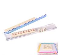 Tortoise Shell Acrylic Mahjong Rack Set,Acrylic Mahjong Rack Set with Fully Detachable Magnetic Pushers,17.5 Inch Length American MahjongRacks Holders,Fits All Tile Sets for Home Game Nights