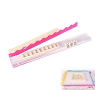 Tortoise Shell Acrylic Mahjong Rack Set, Mahjong Racks with Pushers, Majiang Tile Holder Acrylic Mahjongs Racks Fully Detachable Magnetic Pushers, 18 Inch Extended Length