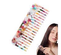Tortoise Shell Comb - Small Leopard Pocket Comb, Portable Hair Remover Comb | Antistatic Marble Small Travel Wallet Comb, Convenient Antistatic Acetate Styling Hair Comb for Women