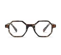 Tortoise Shell Large Hexagon Reading Glasses for Women with Funky Look - Octagon Readers for Women - For all Face Shapes Fashion Women's Readers - Geometric Eyeglasses Frame - Cheaters Glasses 1.0