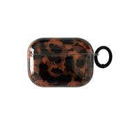Tortoise Shell Retro Case for AirPods 1&2 Generation with Lock,Trendy Glitter Brown Cheetah Print Retro Cool Girls Women y2k Stylish for Airpod Pro