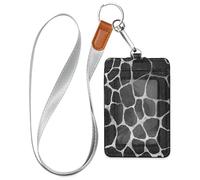 Tortoise Shell Skin Texture Cruise Essentials Badge Holder Cute with Lanyard id Holders for Ship Cards Travel & Vacation